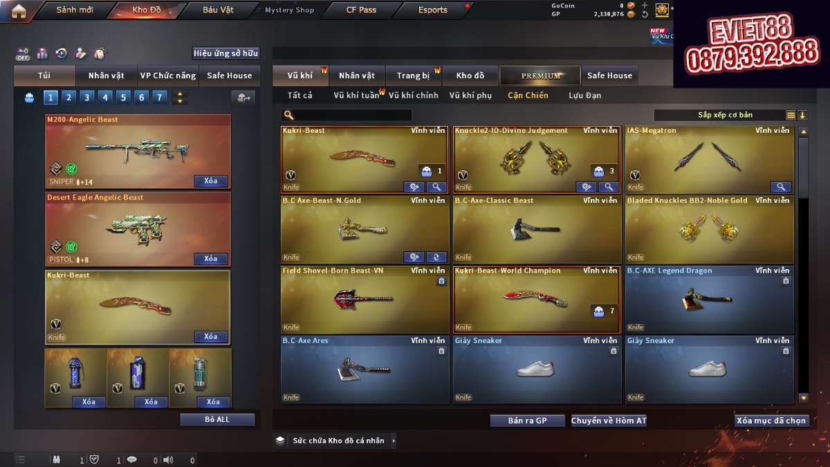 shop acc cf uy tin gia re